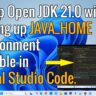 setup jdk in visual studio code without java_home